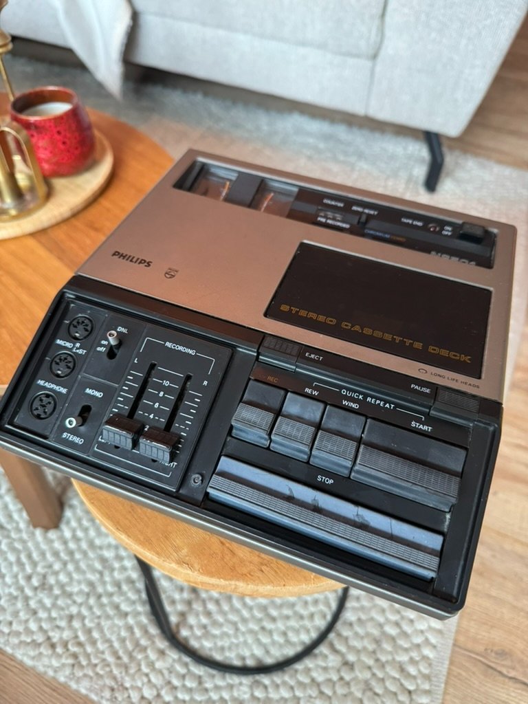 Vintage Philips N2501 Stereo Cassette Deck Jaren 70 | €60 | Whoppah