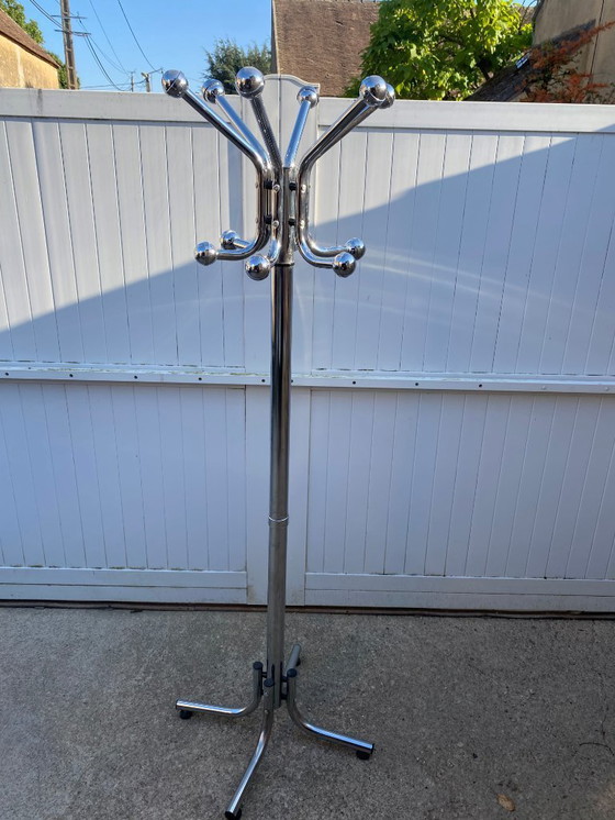 Image 1 of Appendiabiti vintage 1970 in metallo cromato