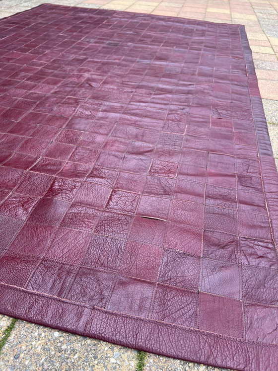 Image 1 of Handgemaakt Leren Patchwork Vloerkleed