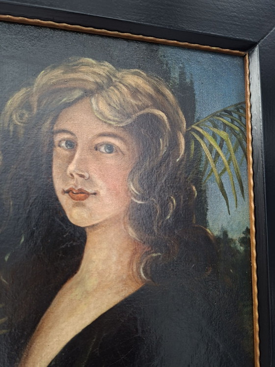 Cuadro mujer con carta, H. Kaiser, Arte, Madera, Lienzo, Beige (foto 2 de 8)