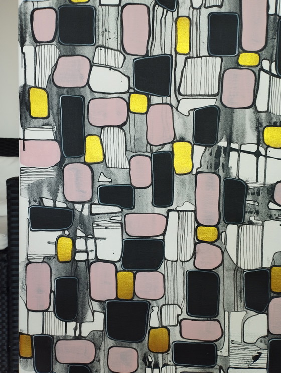 Image 1 of Natia Antadze Abstracte compositie XXL