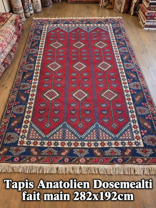 Tapis Dosemealti fait main 282×192cm