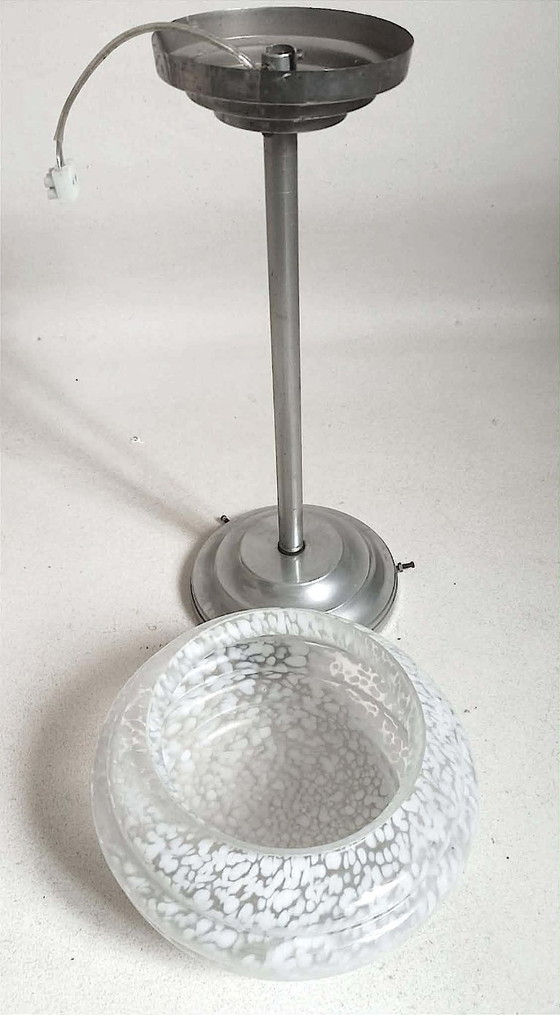 Image 1 of Lampada a sospensione Art Déco, vetro Clichy, altezza 52 cm