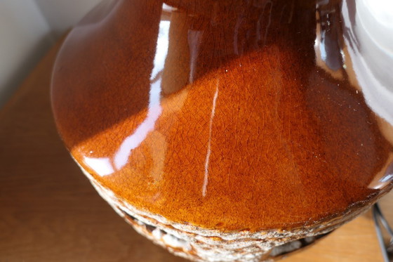 Image 1 of Vintage keramiek grote vloerlamp W. Germany fat lava