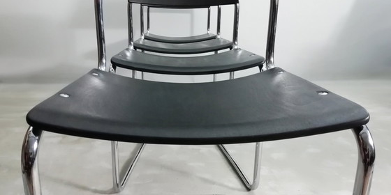 Image 1 of 8x MAUSER Cantilever Chair Set VINTAGE BAUHAUS Walter Papst