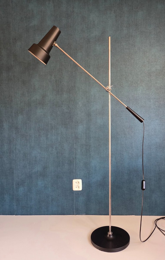 Vintage Hengellamp - Willem Hagoort | Model 329 - Jaren 60 – Vloerlampen, Metal (photo 3 of 13)