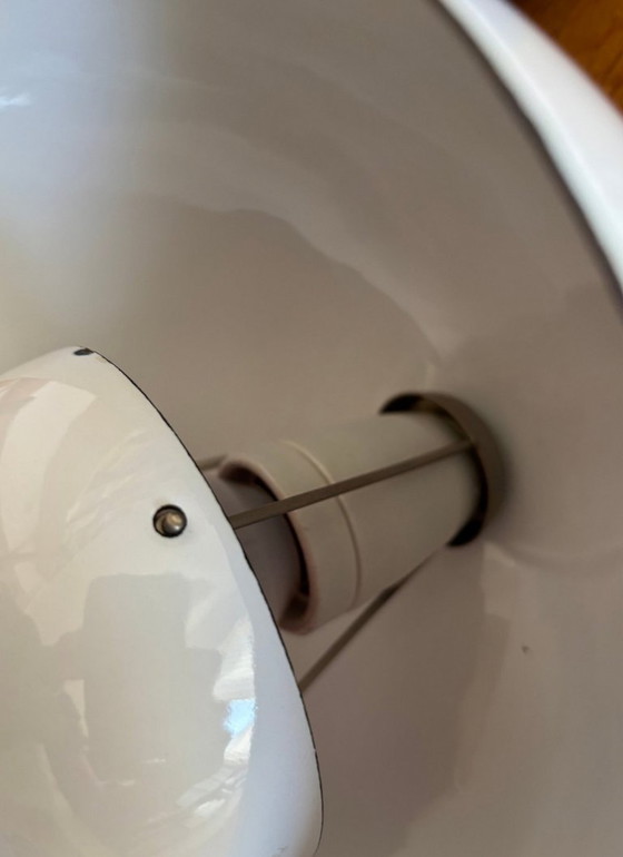 Image 1 of 3 x frühe Louis Poulsen Verner Panton VP1 Blumentopflampen, Dreiergruppe