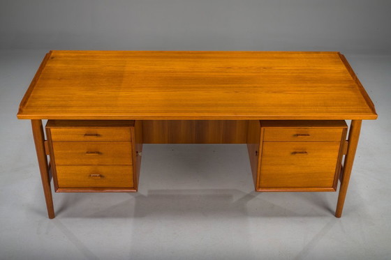 Image 1 of Schreibtisch Modell 207 aus Teakholz von Arne Vodder für Sibast, 1960er Jahre