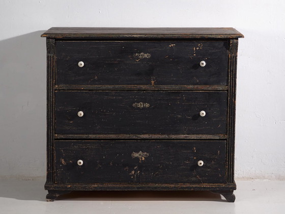 Antique chest of drawers with dark patina (c.1920) #58 (photo 29 of 40)