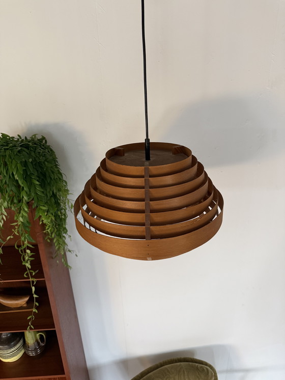 Image 1 of Lampada a sospensione vintage a stecche, Hans Agne Jakobsson anni '60