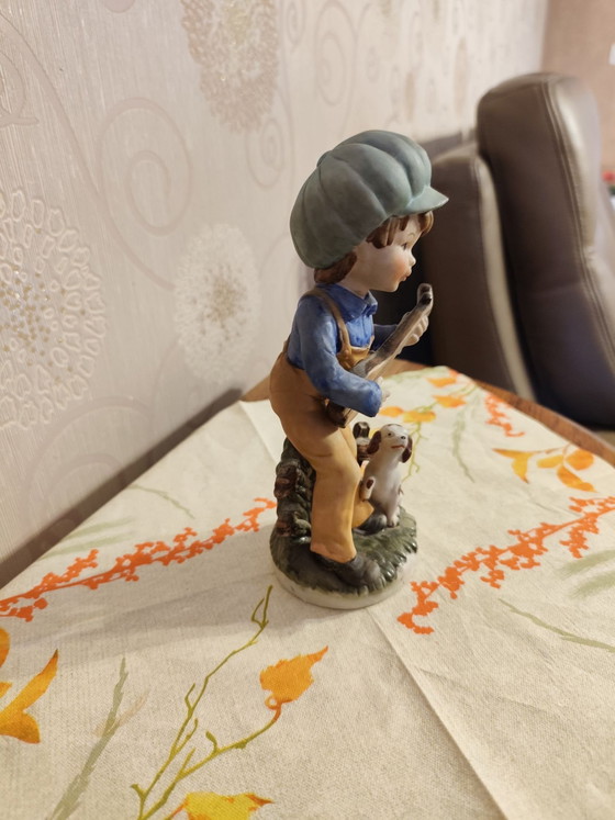 Vintage porcelain figurine, Decorative Objects, Blue (photo 3 of 6)