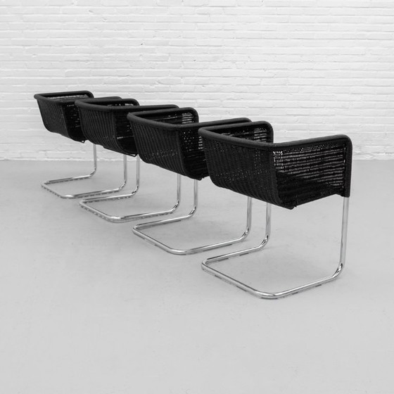Tecta D44 Dining Chairs Set 80's – Chrome (photo 4 of 20)