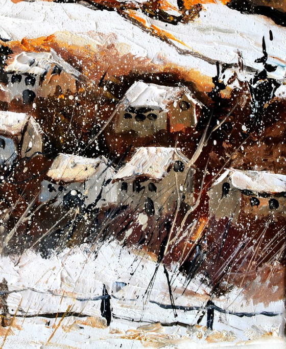Il mio villaggio in inverno – Arte, Tela (photo 6 of 7)