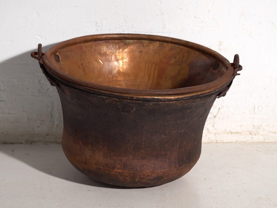 Antique copper cauldron – Central Europe, circa 1900 – Kitchen accessories, Iron (photo 31 of 40)