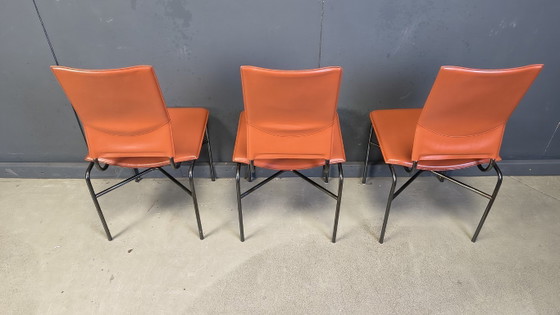 Image 1 of Ross Littlel voor Matteo Grassi set van 6 eetkamerstoelen, jaren 70