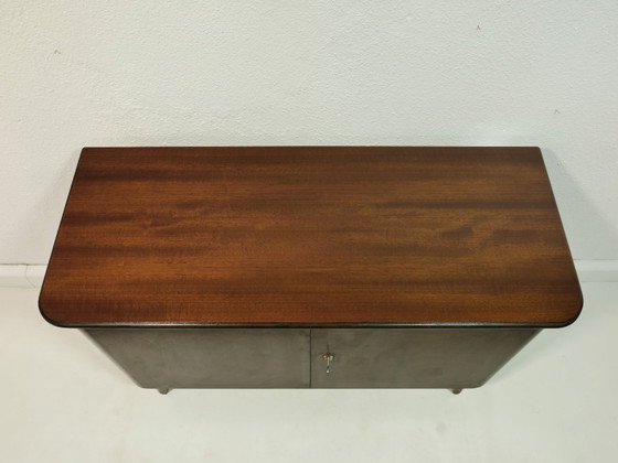 Image 1 of Vintage dressoir, jaren 60 – Makoré en mahoniefineer, midden 20e eeuw, Duitsland