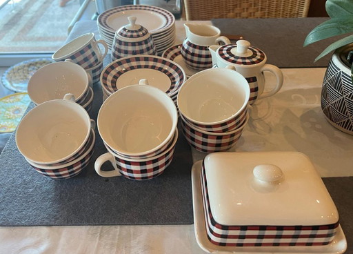 Villeroy & Boch - Vintage porcelain service model 8202 Saar- hand-painted, ca. 1950s