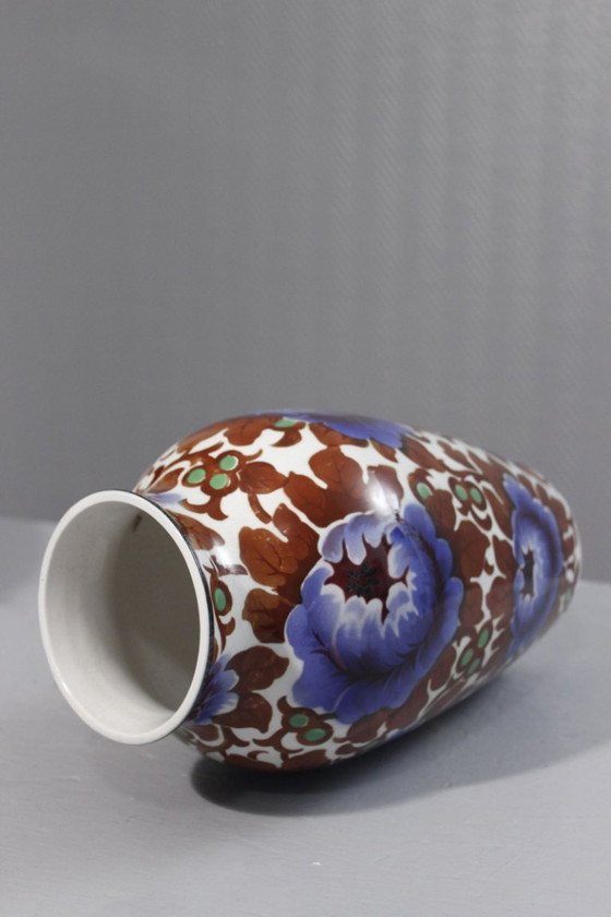 Image 1 of Villeroy & Boch Wallerfangen Saar Basin decorative vase "Vera" Art Deco 1920s