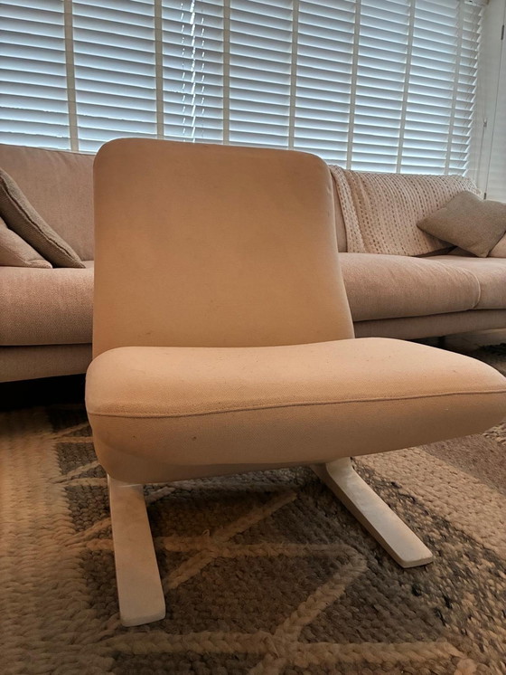 Image 1 of 2 pièces fauteuil Artifort Concorde F780, avec porte ouverte Pierre Paulin