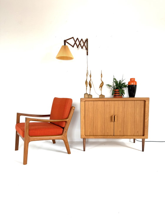 Vintage Danish Teak Scissor Lamp '60 – Wall lights, Wood, Plastic (photo 11 of 12)