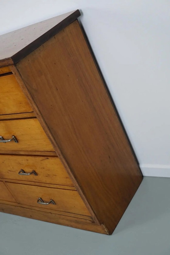 Image 1 of Botiquín industrial holandés de haya, mediados del siglo XX