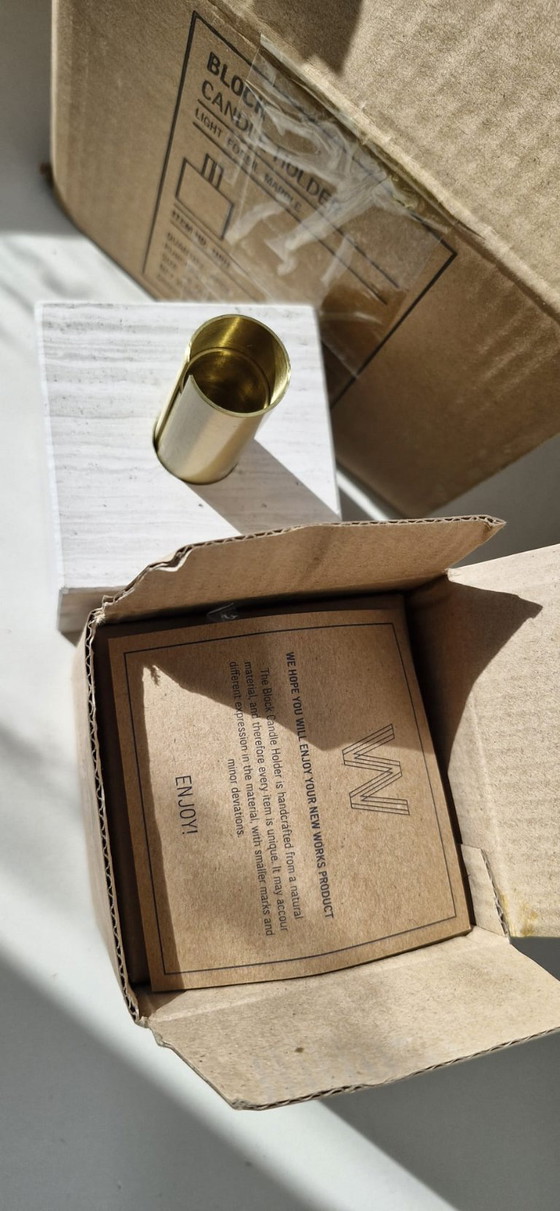 Image 1 of NOVITÀ - 4 portacandele di design 'Block' di New Works.