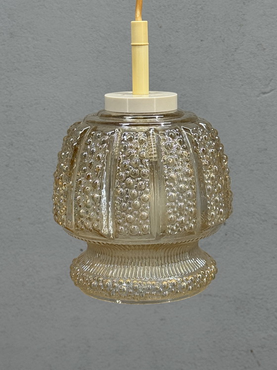 Image 1 of Atmospheric Vintage Ceiling Lamp With Bubble Glass