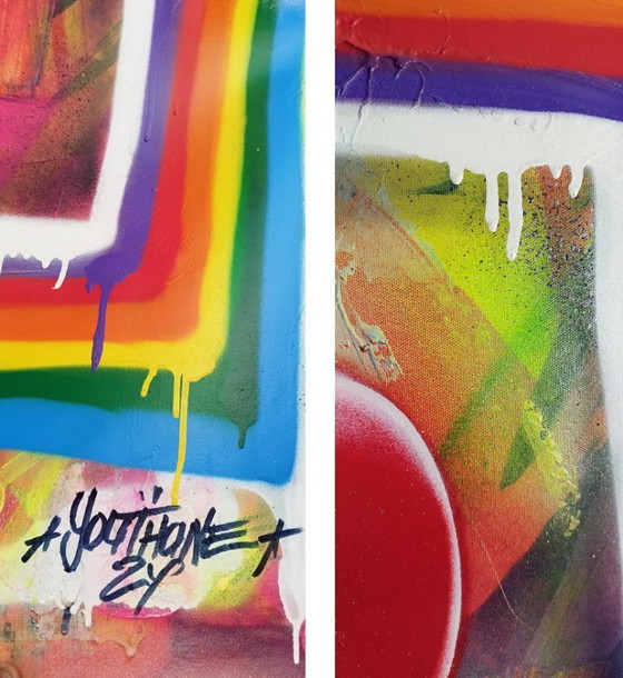 Image 1 of YOUTHONE - Tutto ciò di cui hai bisogno è amore - Tela d'artista