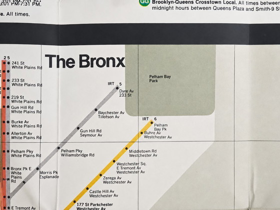 Original 1978 New York Subway Map by Massimo Vignelli, MTA Subway Guide Vintage, Rare Italian Graphic Design (photo 8 of 10)