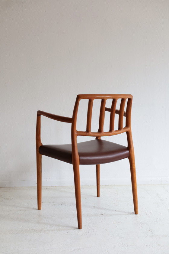 Chair Model 66 Niels Otto Møller, 1960s – Dining chairs, Wood, Skai (photo 5 of 6)