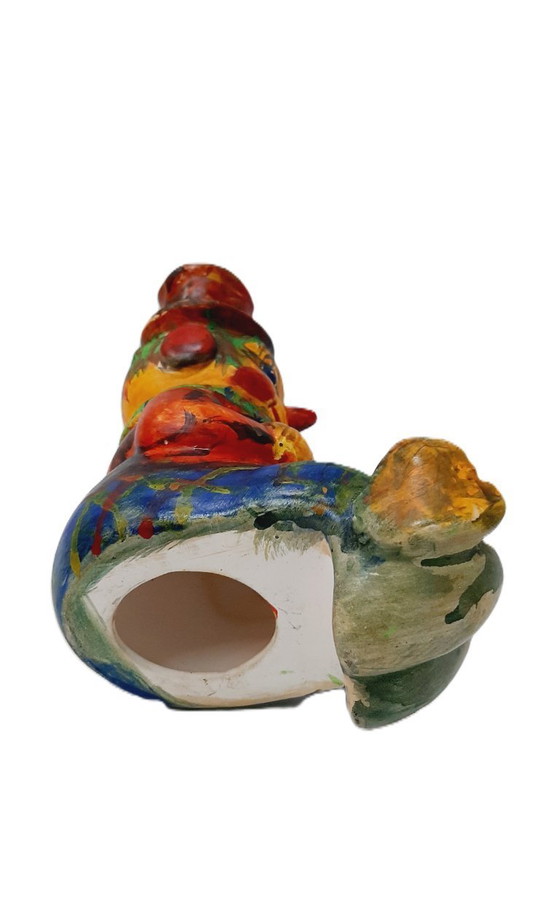 Image 1 of Statuetta vintage in ceramica cava dipinta a mano