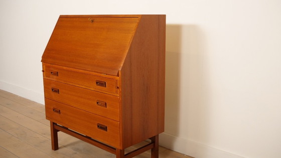 Image 1 of Vintage Teak Secretary | Deens | 90 cm