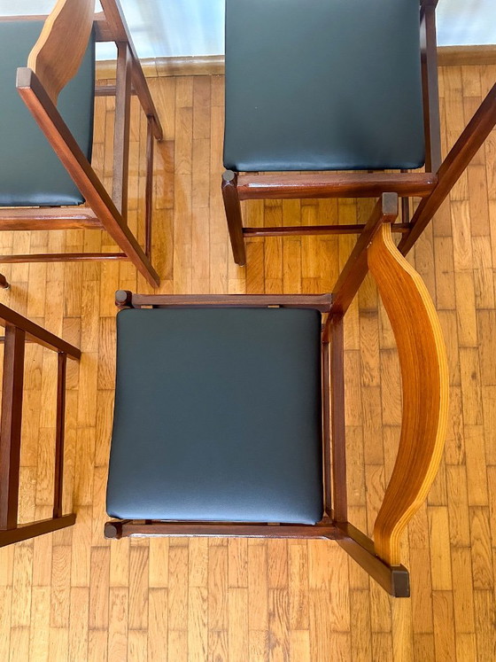 4 Sedie da pranzo italiane Mid-Century – Wood (photo 3 of 6)