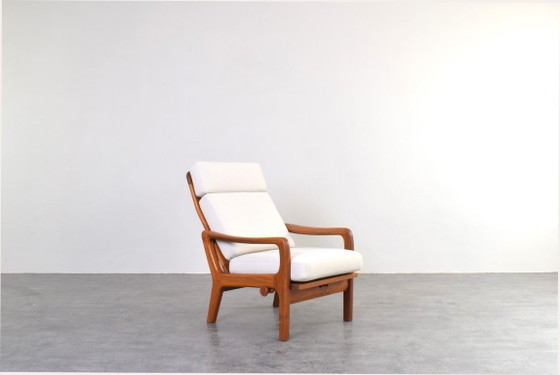 Image 1 of Set van 2 Deense teakhouten loungestoelen uit het midden van de 20e eeuw, ontworpen door Juul Kristensen, jaren 60.