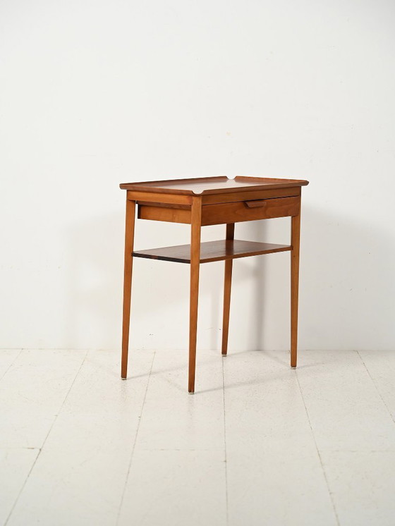 Image 1 of Scandinavian teak bedside table by Bertil Fridhagen