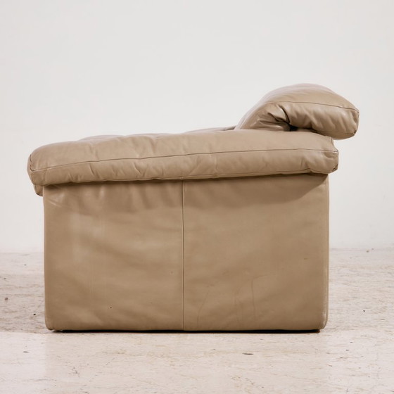 Image 1 of Conjunto de sofás de cuero Mk11355 «Modelo 4000» de Rolf Benz, juego de 4