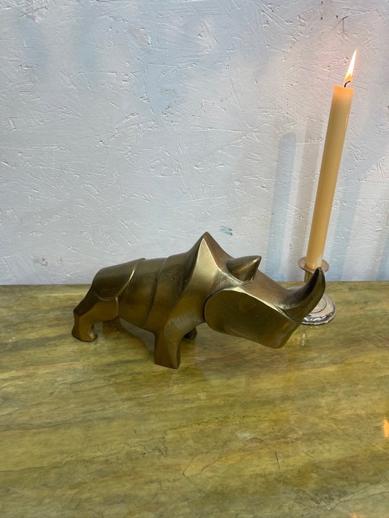 Image 1 of Rinoceronte dorato vintage