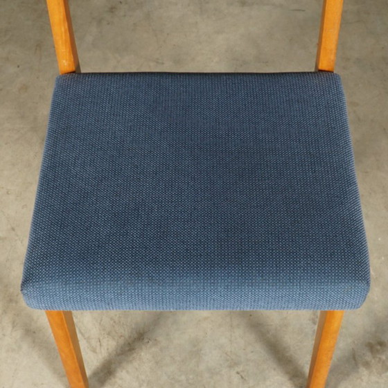 Image 1 of Set di 6 sedie da pranzo vintage – blu