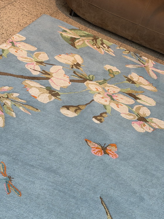 Image 1 of Tappeto Brink and Campman Wedgwood Hummingbird Blue