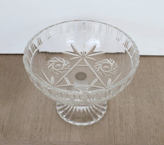 Image 1 of Walther Glas vintage crystal bowl on foot (1970 - 80)