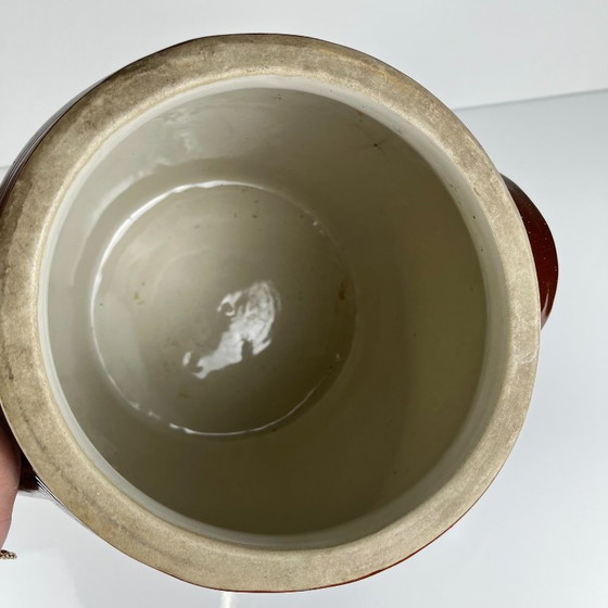 Grande Vaso Antico in Gres per Confit / Grasso, Marrone, 1900 – Vasi per piante, Ceramica (photo 8 of 11)