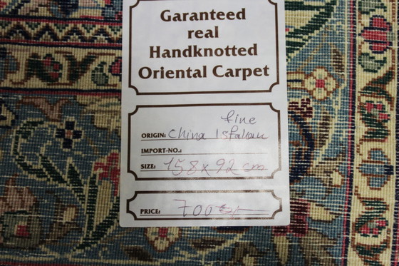 Image 1 of Original Ancienne Chine nouée à la main Isfahan Art 158 X 92 cm Top Condition