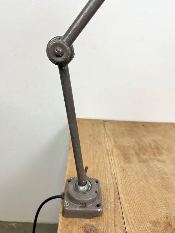 Image 1 of Brown Industrial Workshop Table Lamp, 1960s