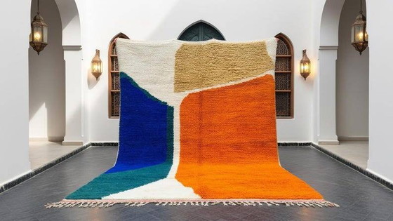 Tapis marocain, 300x200cm extra large - tapis pour salon et chambre – Wool, Cotton (photo 12 of 12)