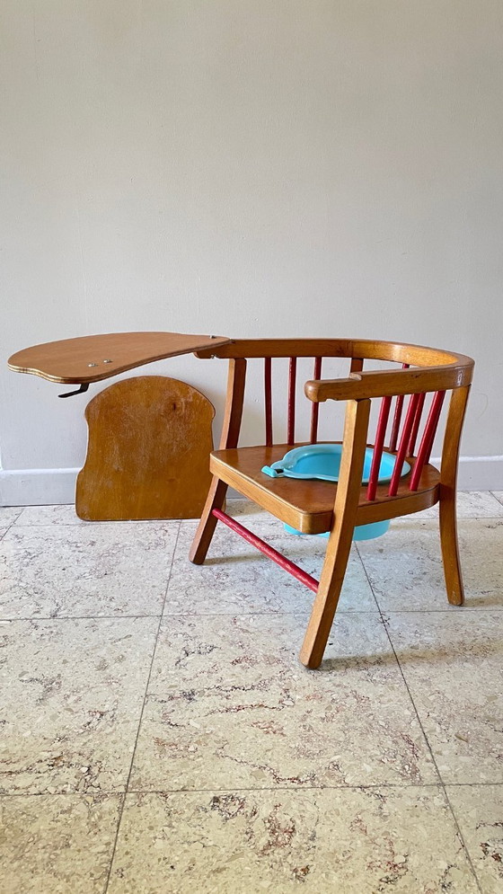 Image 1 of Poltrona per bambini in legno vintage Baumann