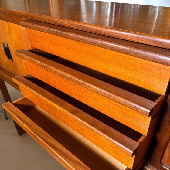 Image 1 of Mid Century Vintage Teak Dining Room Set by Elliotts of Newbury Circa 1960  A very rare and exceptionally stylish mid century mo