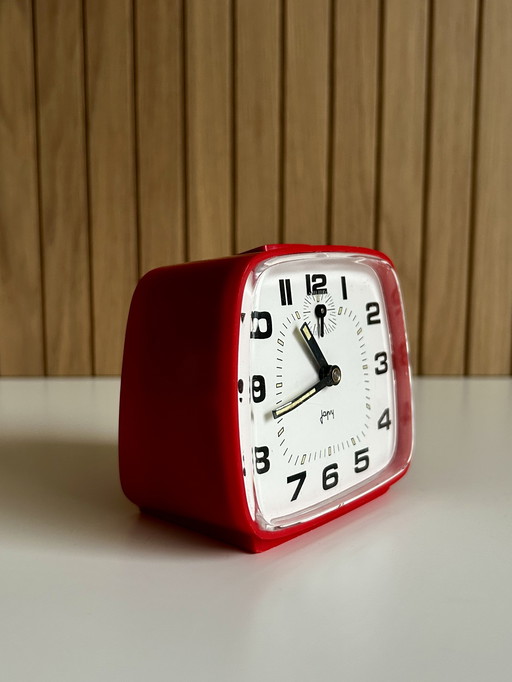 Vintage Japy rode mechanische alarm uit 1960