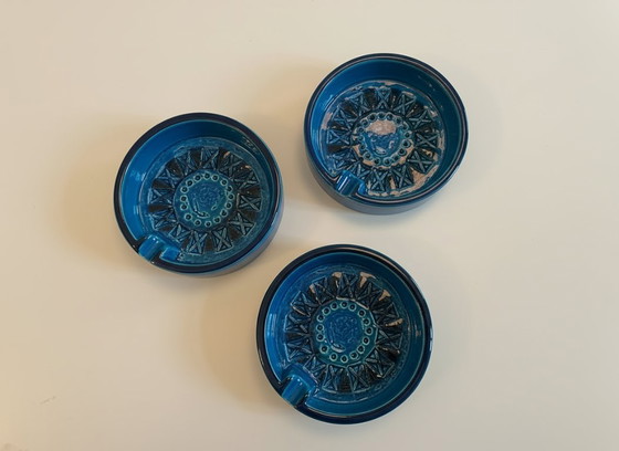 Image 1 of Bitossi ashtray - Rimini Blu - Aldo Londi