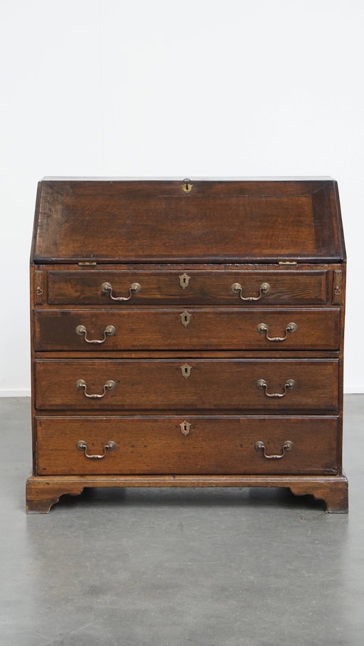 Secrétaire/ commode ancienne en chêne anglais