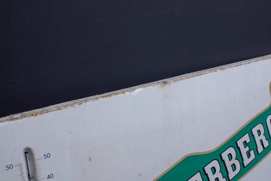 Image 1 of Underberg tin sign with thermometer